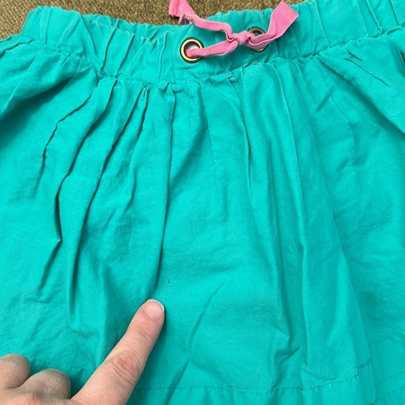Mini Boden skirt size 4-5 greenish blue color with pink lining underneath - Picture 3 of 5